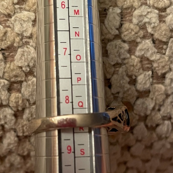 925 stamp silver with 6 garnet stones - Picture 3 of 3